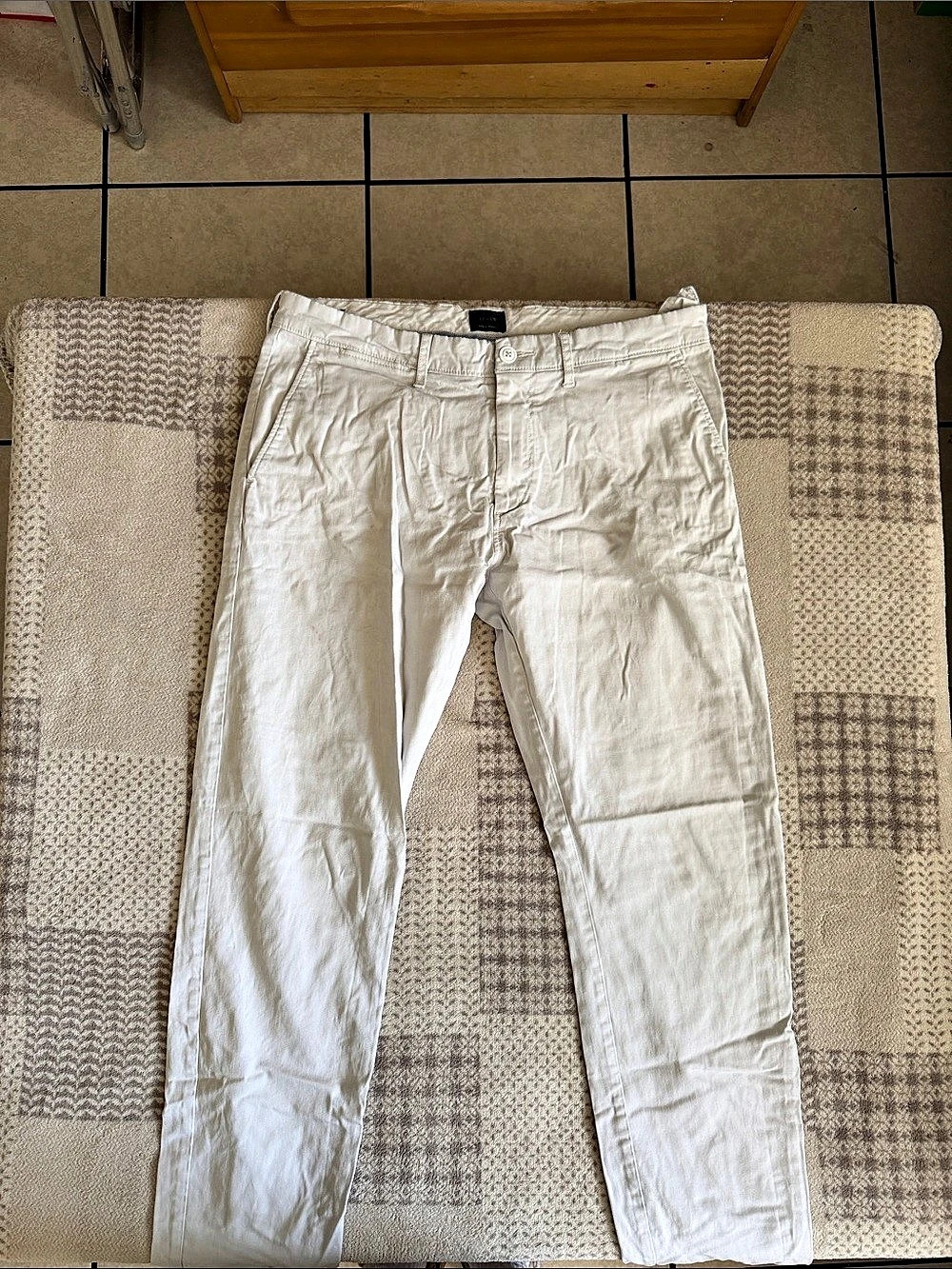 J.Crew 484 Slim-Fit Stretch Chino Pant Men's Chino Pants White Waist 32 Length